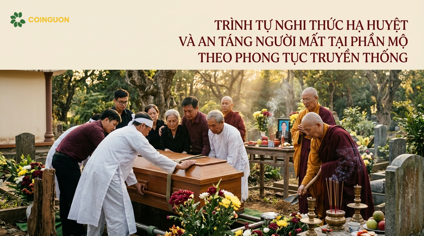 Trình tự hạ huyệt và an táng người mất - Cội Nguồn ORA