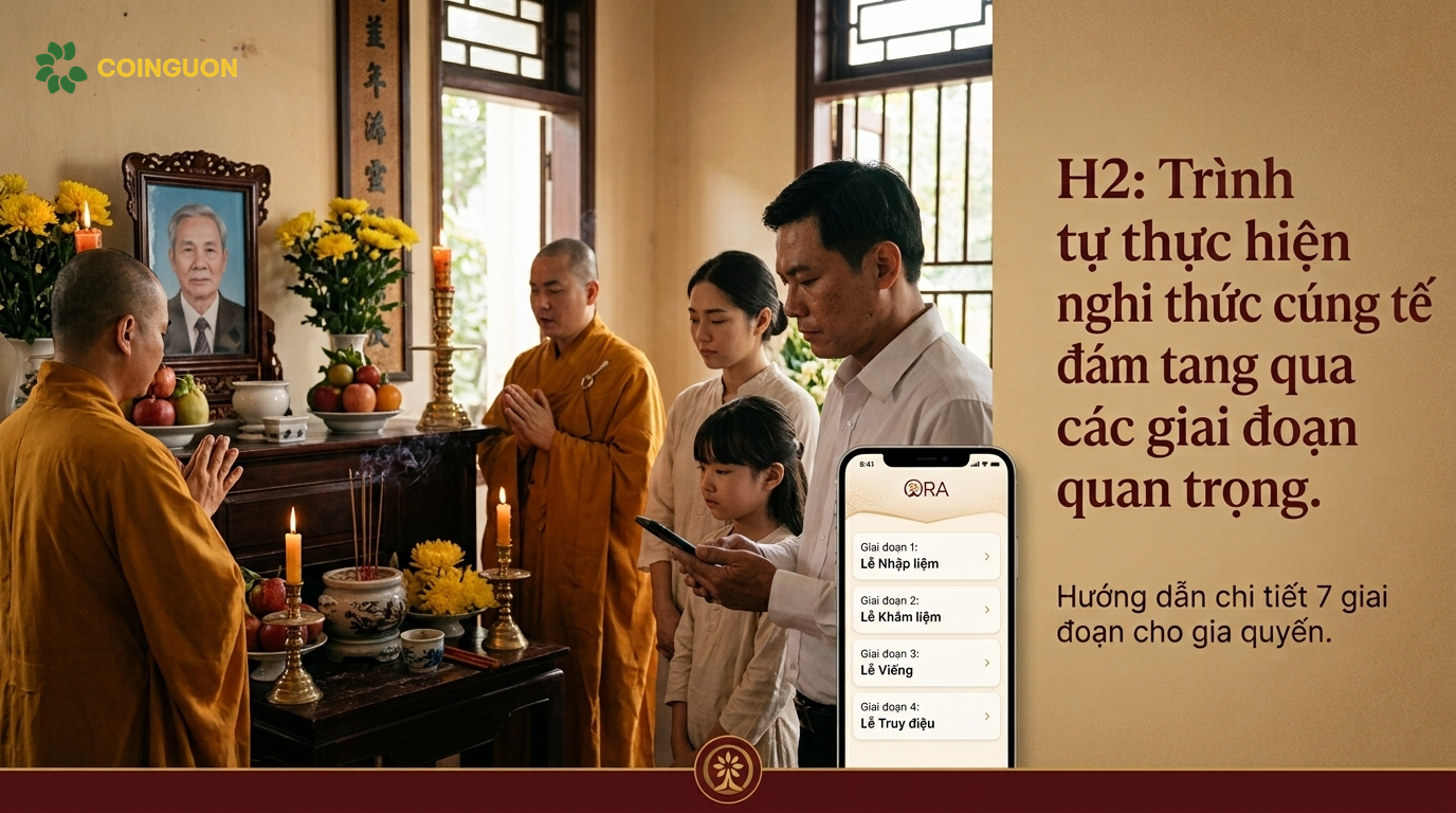 Trình tự thực hiện nghi thức cúng tế đám tang qua các giai đoạn - Cội Nguồn ORA