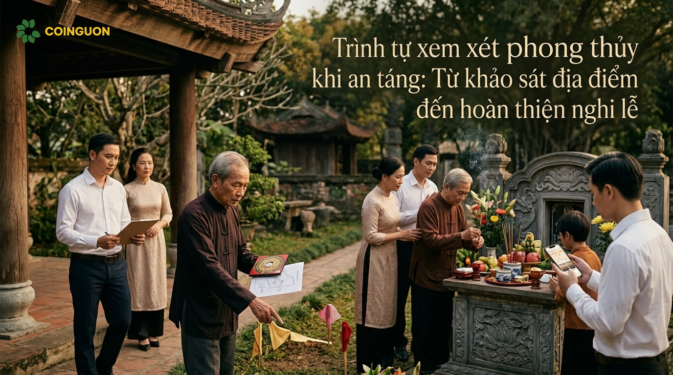 Trình tự xem xét phong thủy khi an táng: Từ khảo sát địa điểm đến hoàn thiện nghi lễ - Cội Nguồn ORA