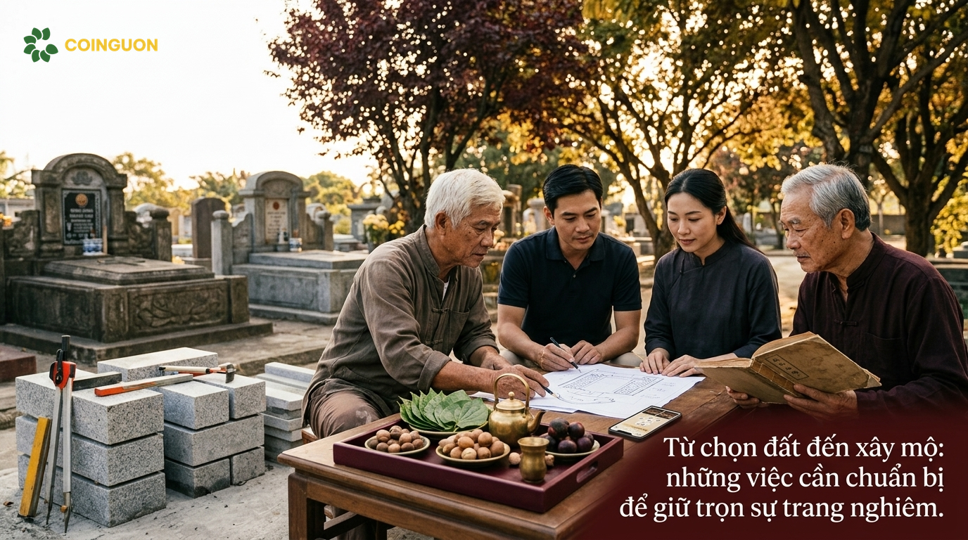 Từ chọn đất đến xây mộ: những việc cần chuẩn bị để giữ trọn sự trang nghiêm - Cội Nguồn ORA