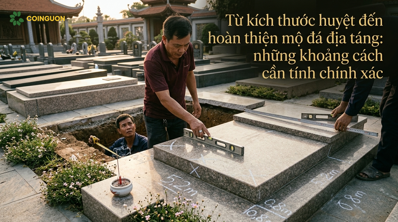 Từ kích thước huyệt đến hoàn thiện mộ đá địa táng: những khoảng cách cần tính chính xác - Cội Nguồn ORA