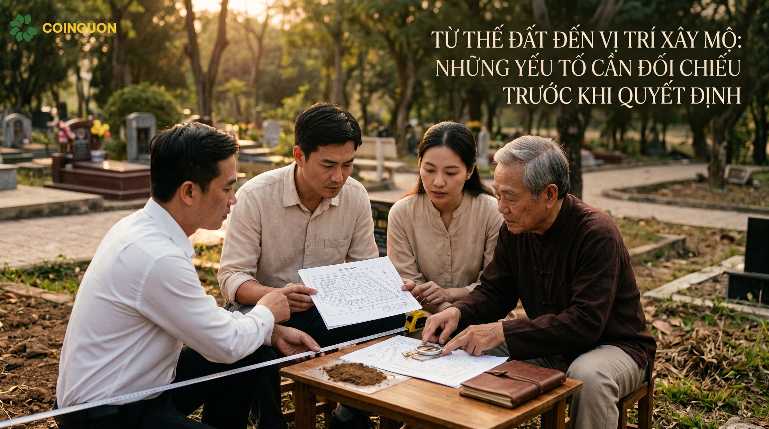 Từ thế đất đến vị trí xây mộ: những yếu tố cần đối chiếu trước khi quyết định - Cội Nguồn ORA