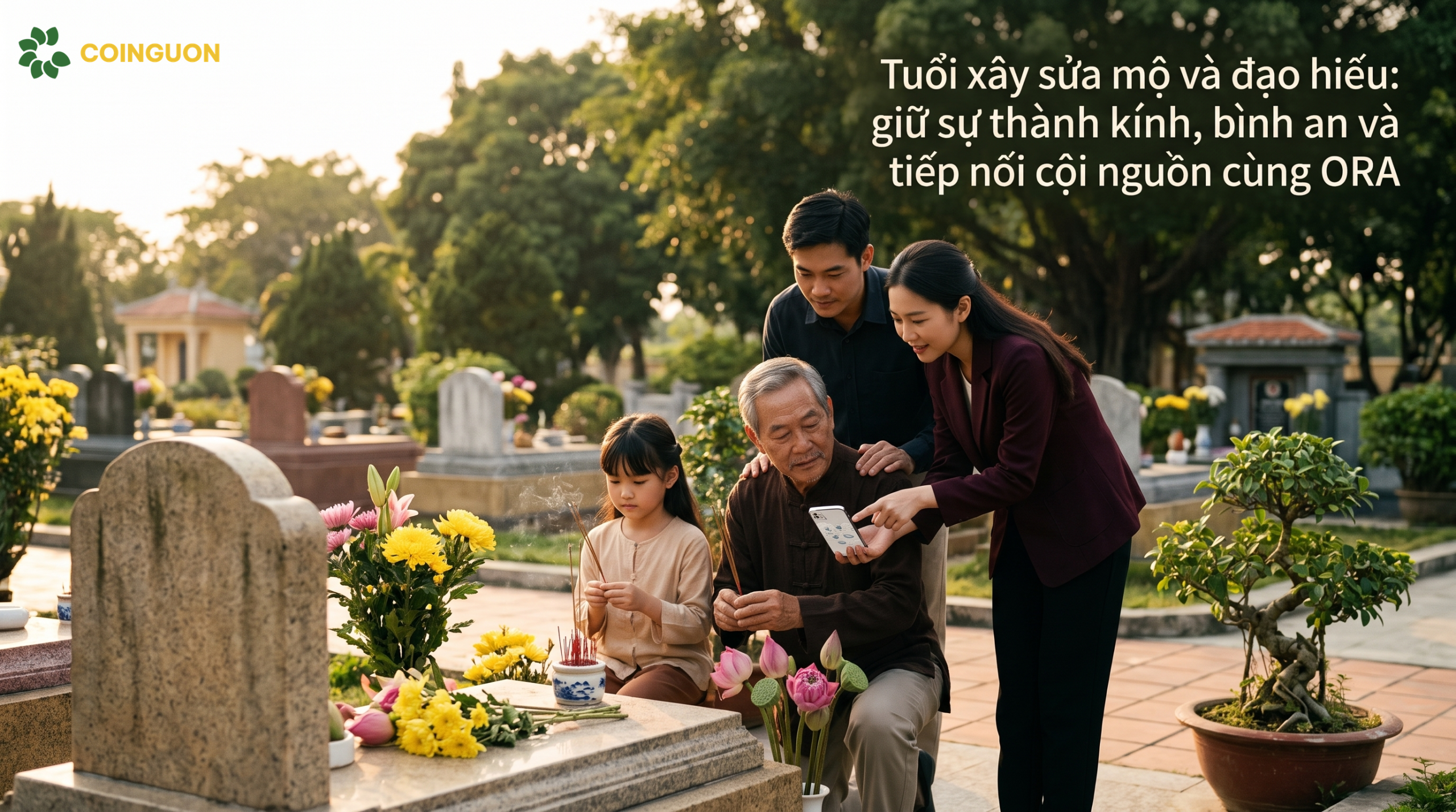 Tuổi xây sửa mộ và đạo hiếu: giữ sự thành kính, bình an và tiếp nối cội nguồn cùng ORA - Cội Nguồn ORA