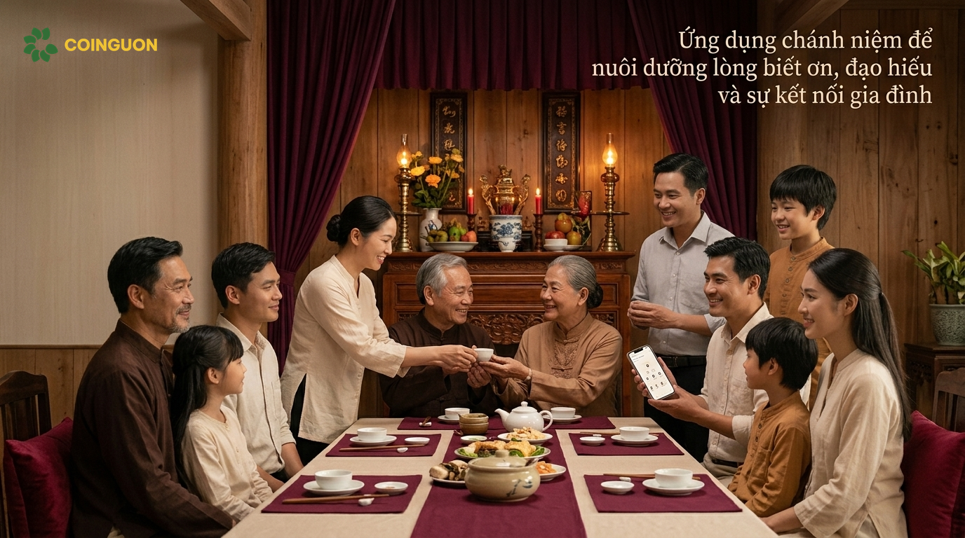 Ứng dụng chánh niệm để nuôi dưỡng lòng biết ơn, đạo hiếu và sự kết nối gia đình - Cội Nguồn ORA