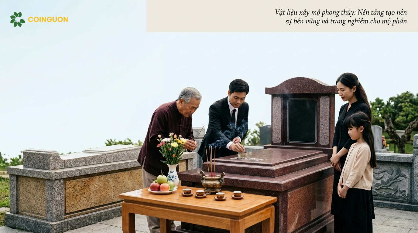 Vật liệu xây mộ phong thủy: Nền tảng tạo nên sự bền vững và trang nghiêm cho mộ phần - Cội Nguồn ORA