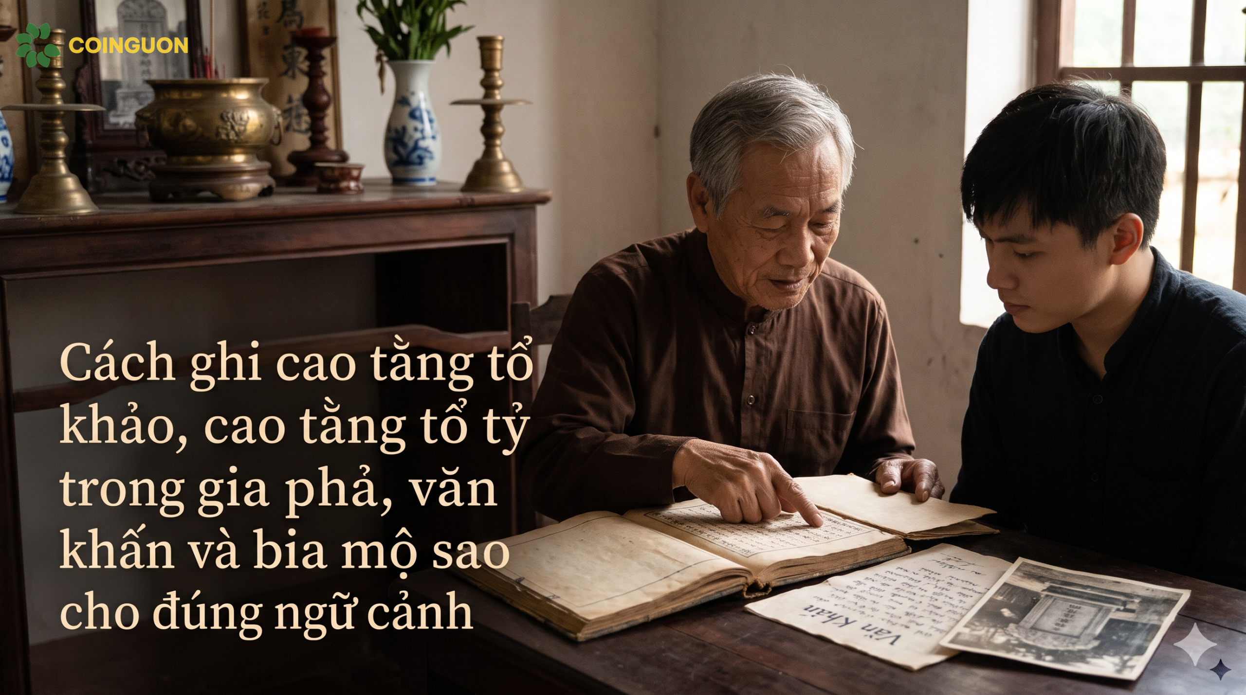 Gia phả, văn khấn và bia mộ được đối chiếu cẩn trọng để ghi đúng thuật ngữ cao tằng tổ khảo, cao tằng tổ tỷ - Cội Nguồn ORA