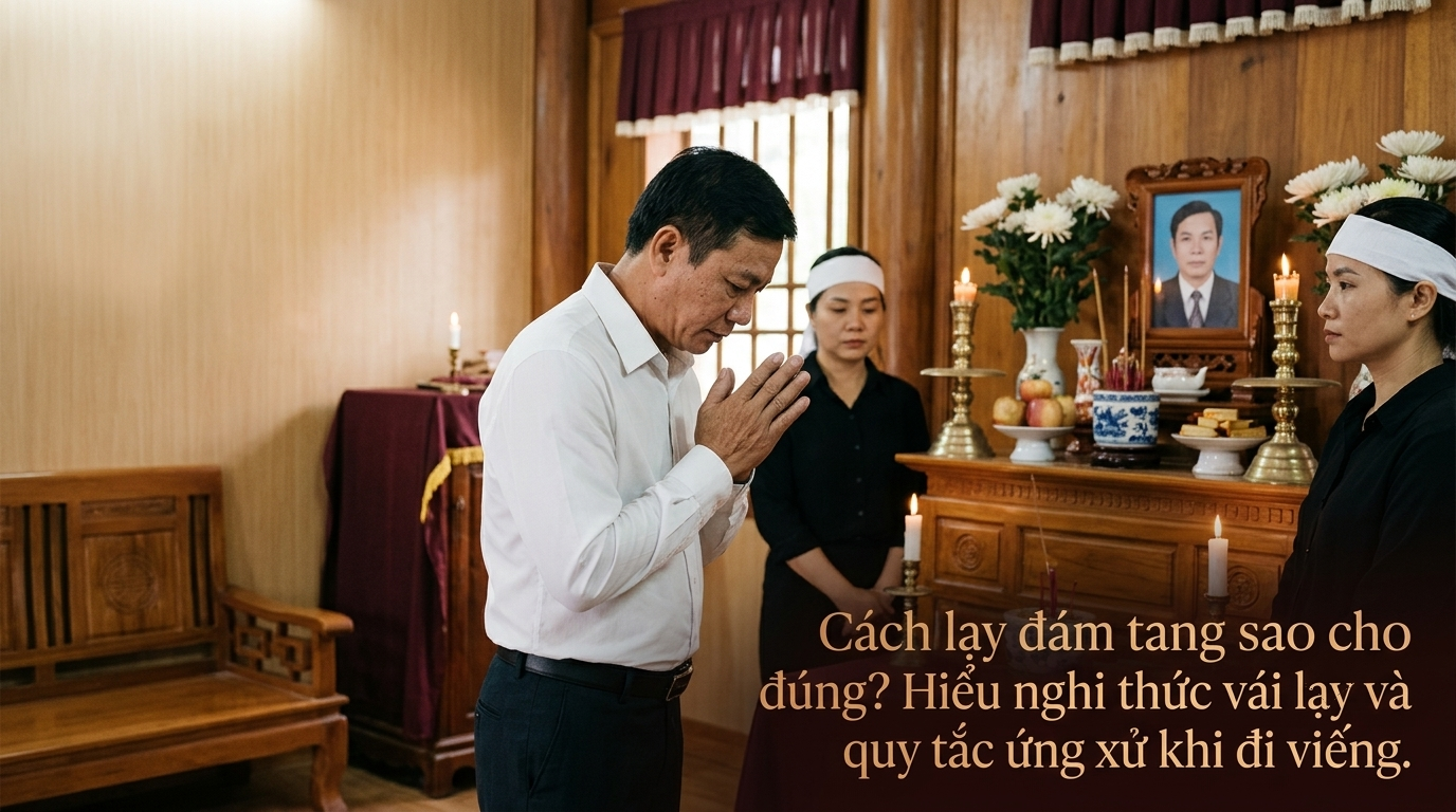 Cách lạy đám tang sao cho đúng? Hiểu nghi thức vái lạy và quy tắc ứng xử khi đi viếng - Cội Nguồn ORA