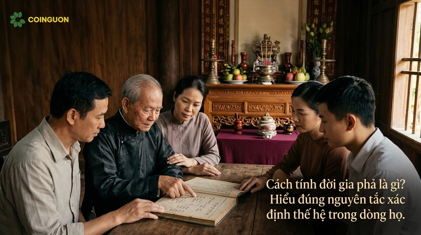Cách tính đời gia phả là gì? Hiểu đúng nguyên tắc xác định thế hệ trong dòng họ - Cội Nguồn ORA