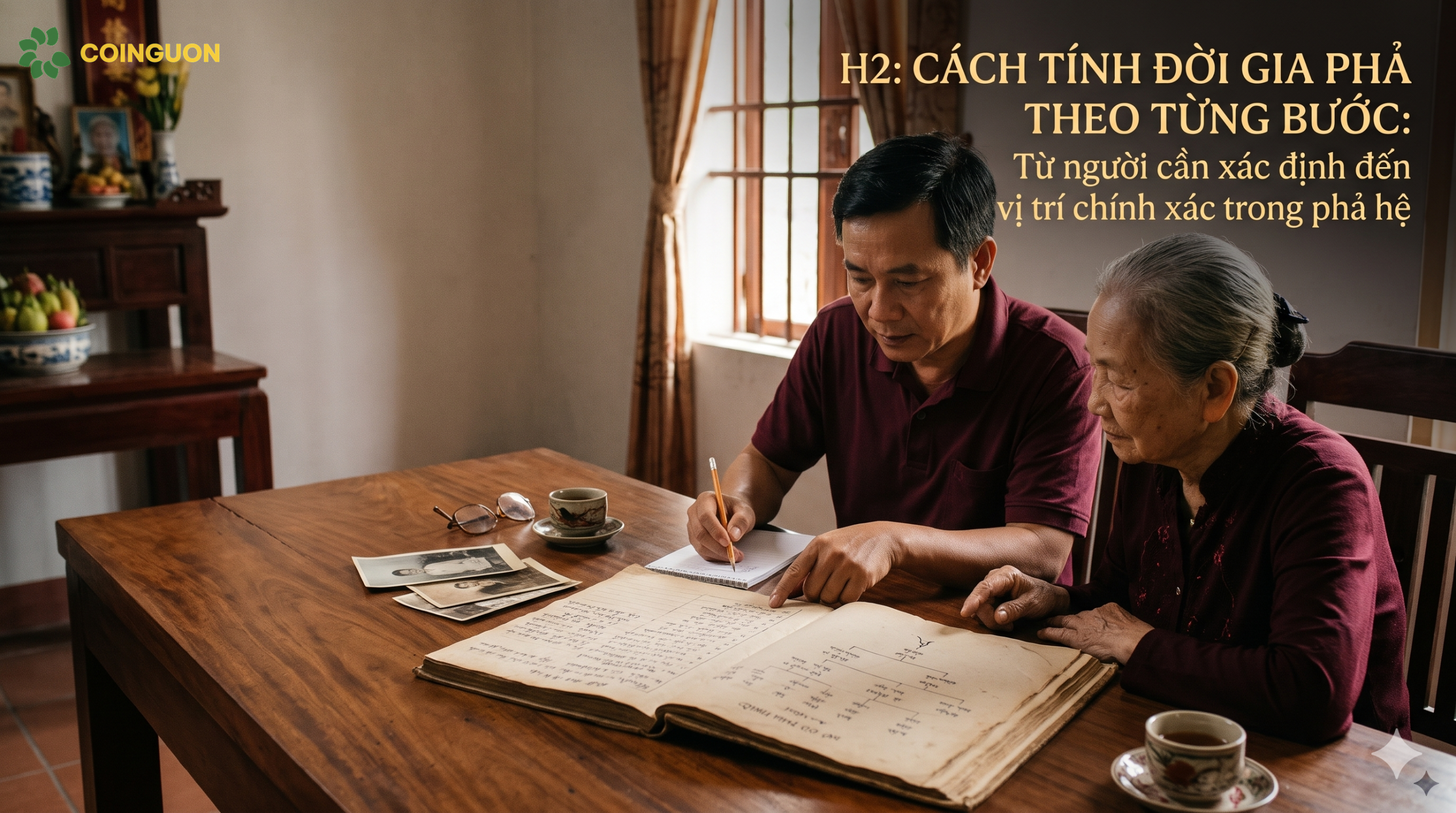 Cách tính đời gia phả theo từng bước: Từ người cần xác định đến vị trí chính xác trong phả hệ - Cội Nguồn ORA