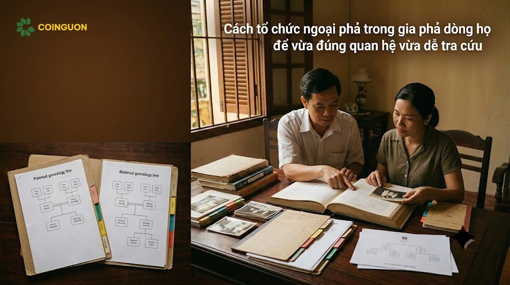 Cách tổ chức ngoại phả trong gia phả dòng họ để vừa đúng quan hệ vừa dễ tra cứu - Cội Nguồn ORA