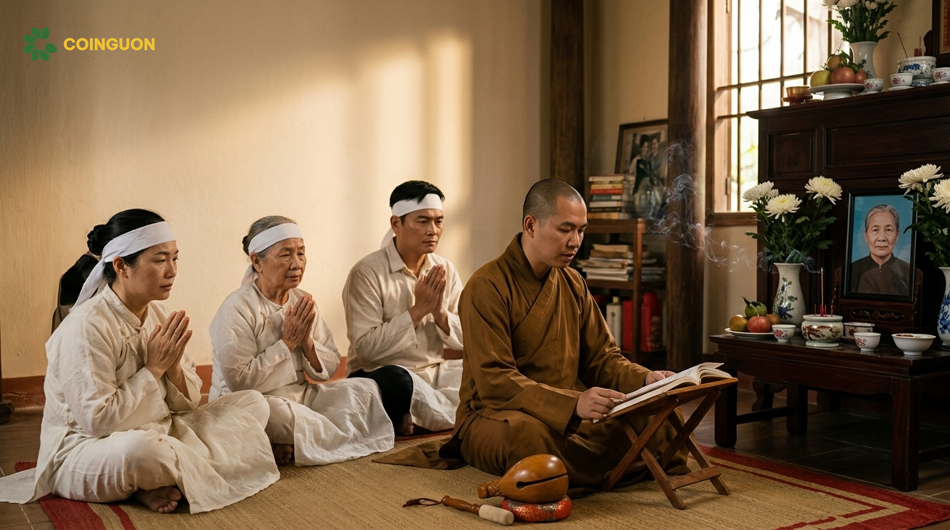 Cách tụng kinh đám tang Phật giáo và ý nghĩa nghi thức tụng niệm cho người đã mất - Cội Nguồn ORA