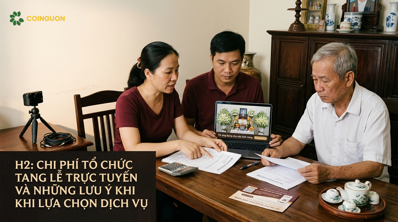 Chi phí tổ chức tang lễ trực tuyến và những lưu ý khi lựa chọn dịch vụ - Cội Nguồn ORA