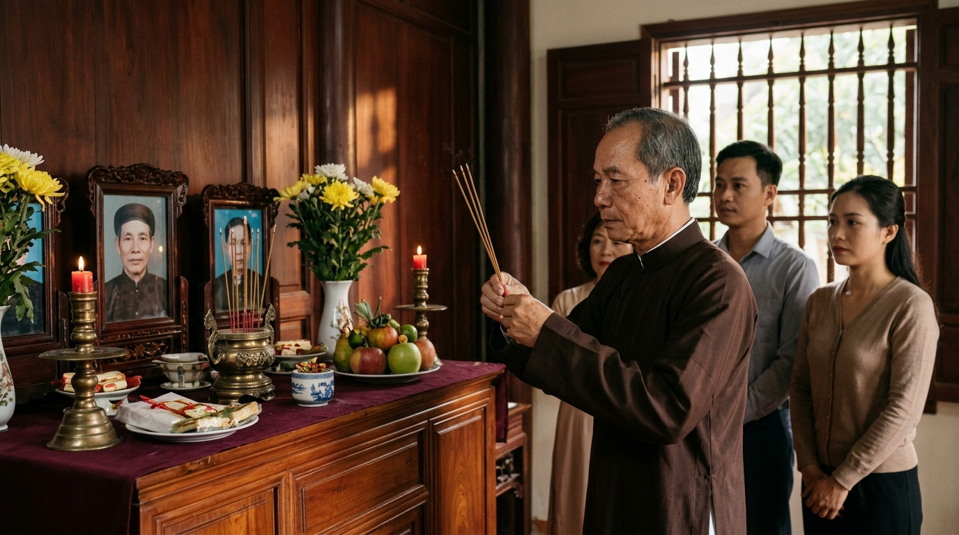 Cúng cáo trước ngày giỗ là gì? Ý nghĩa của lễ tiên thường trong đạo hiếu và tín ngưỡng thờ cúng tổ tiên - Cội Nguồn ORA