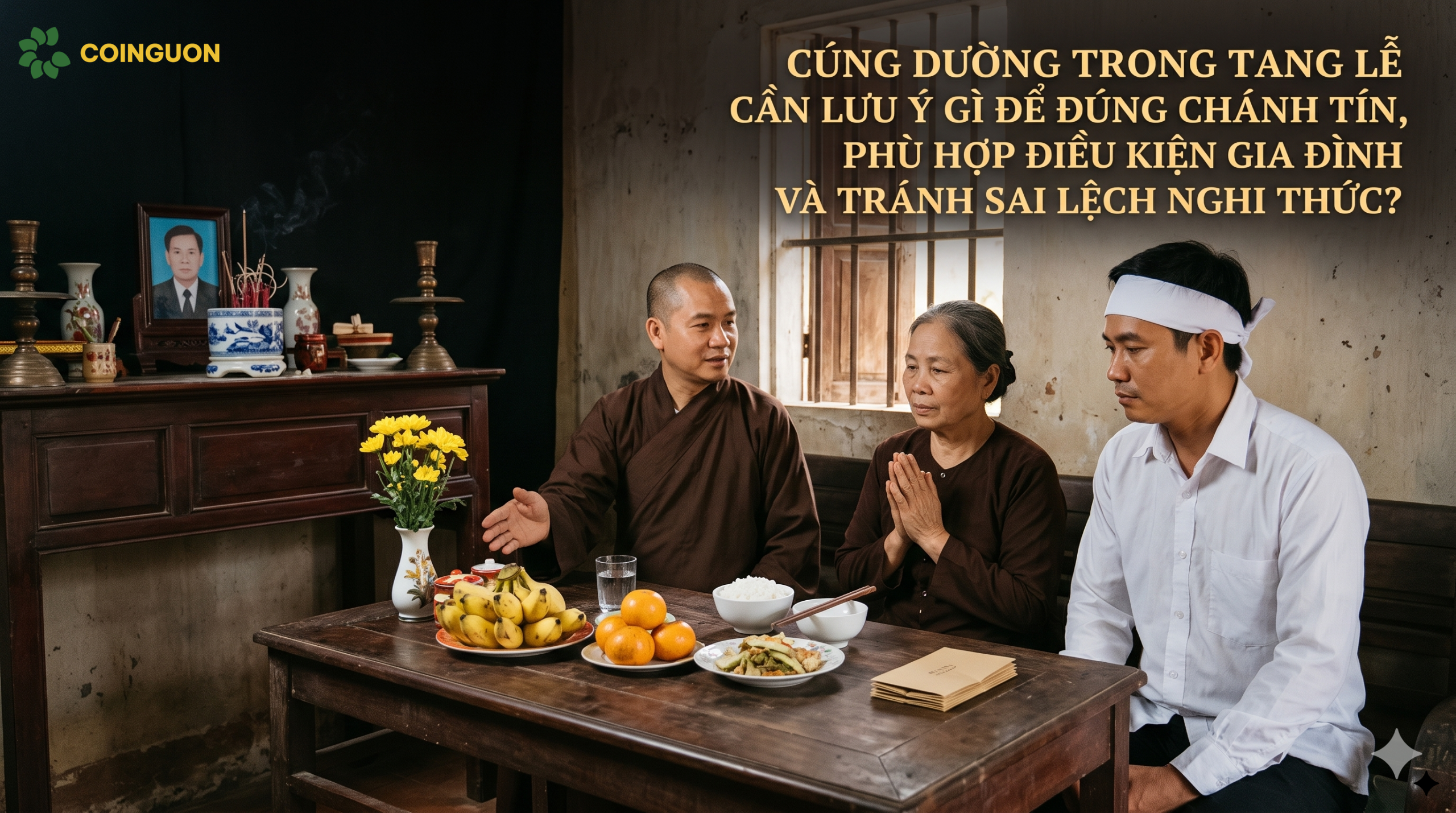 Chư tăng hướng dẫn gia đình chuẩn bị lễ cúng dường giản dị, thành kính, đúng chánh tín và phù hợp điều kiện kinh tế - Cội Nguồn ORA