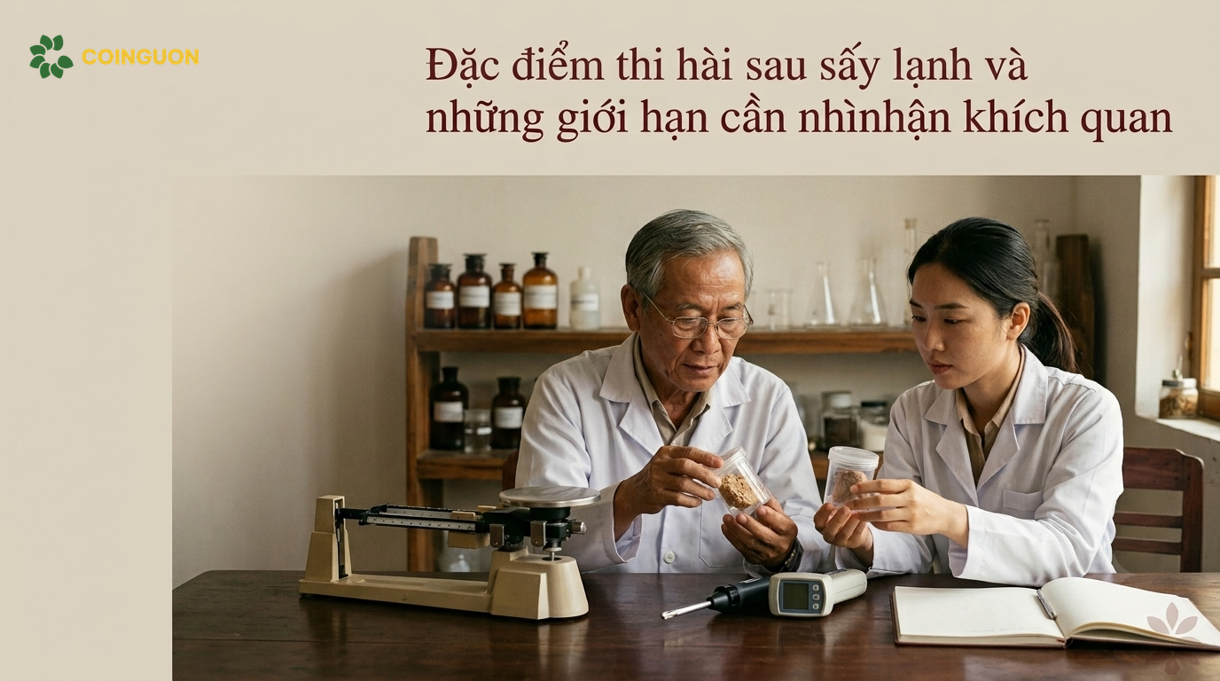 Đặc điểm thi hài sau sấy lạnh và những giới hạn cần nhìn nhận khách quan - Cội Nguồn ORA