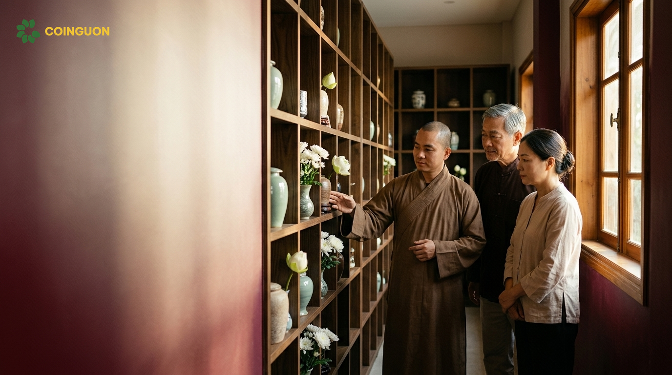 Không gian chùa lưu tro cốt thanh tịnh tại Việt Nam, nơi gia đình tìm hiểu vị trí an vị phù hợp với tín ngưỡng - Cội Nguồn ORA