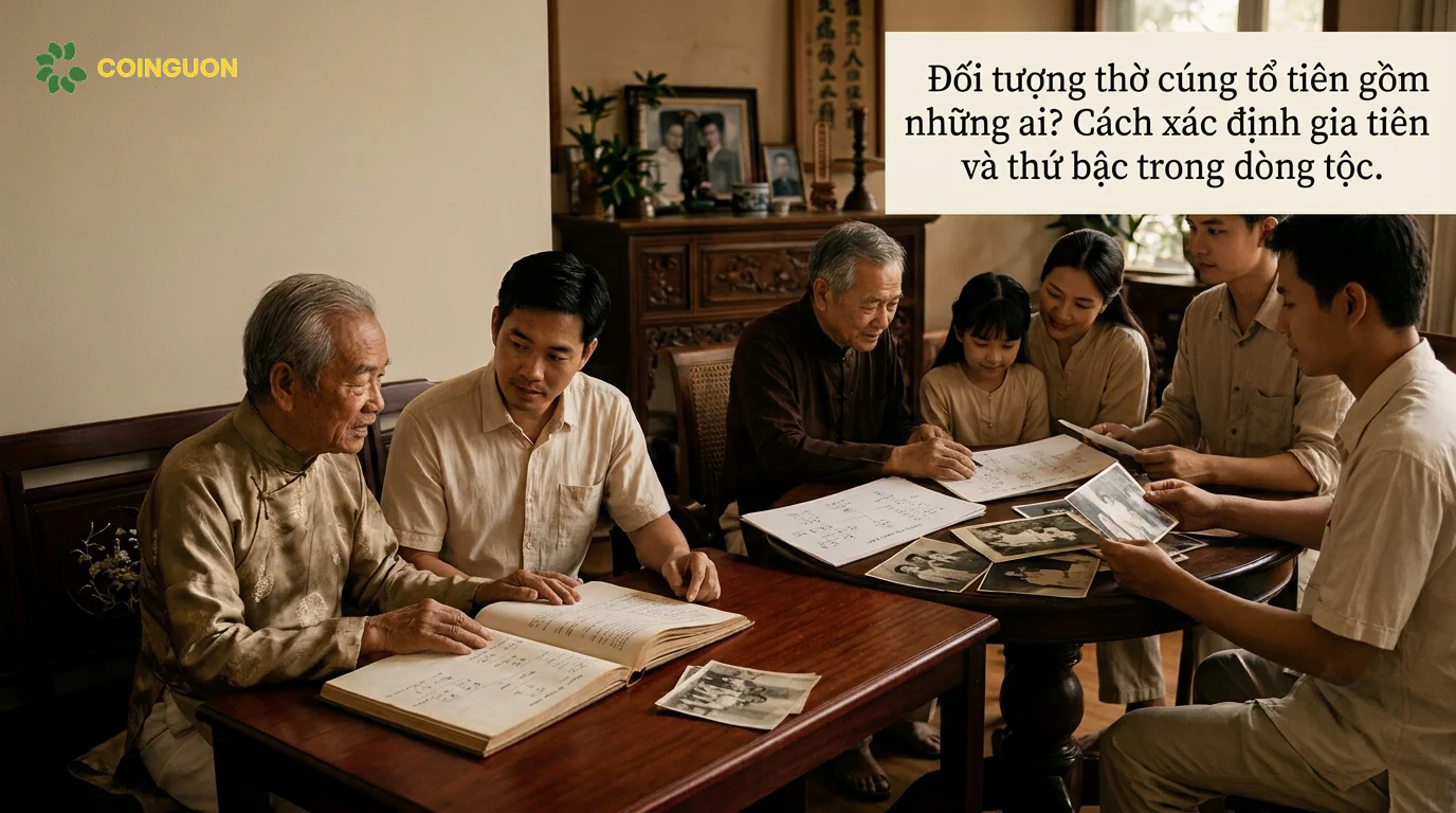 Đối tượng thờ cúng tổ tiên gồm những ai? Cách xác định gia tiên và thứ bậc trong dòng tộc - Cội Nguồn ORA