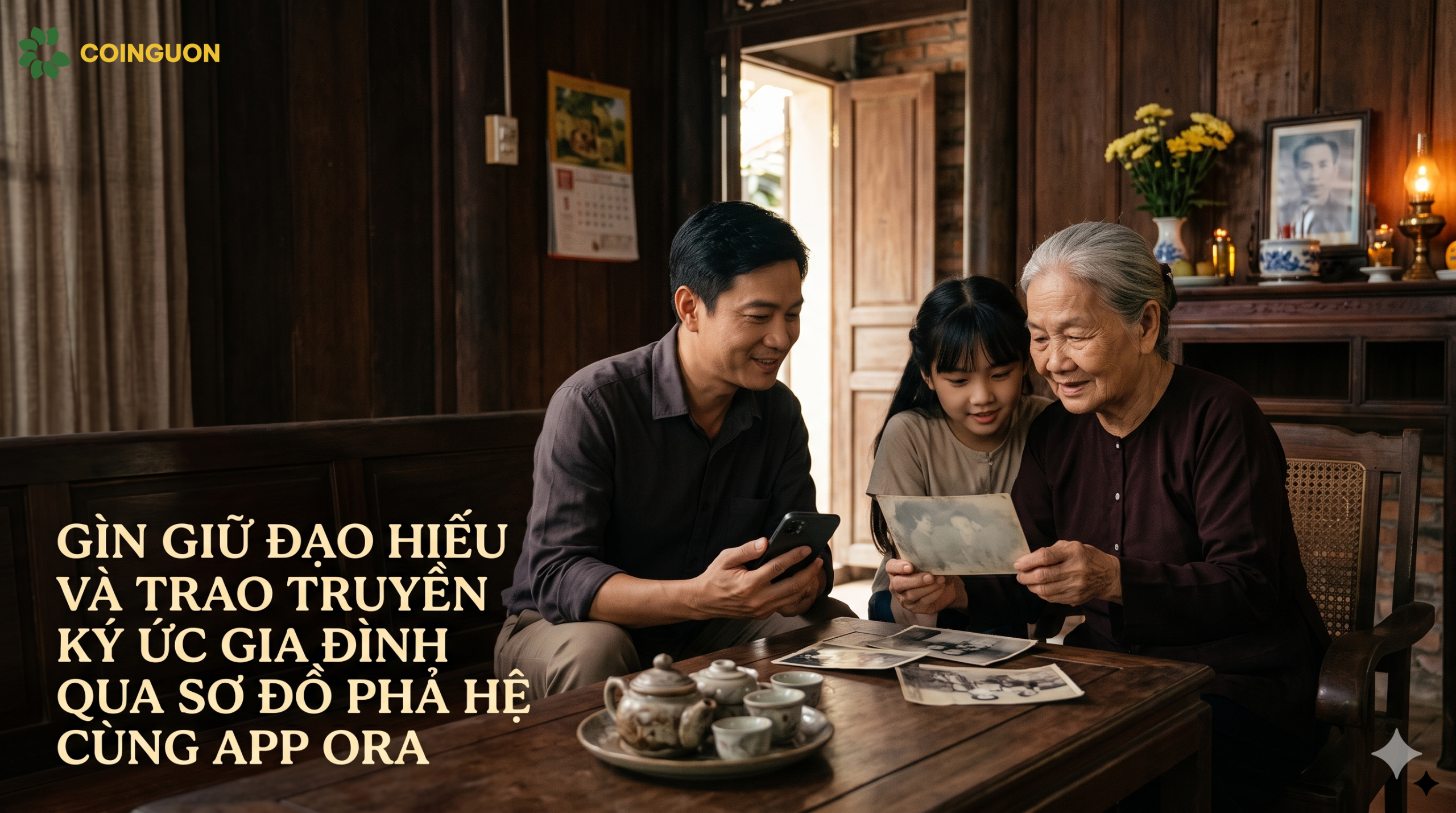 Gìn giữ đạo hiếu và trao truyền ký ức gia đình qua sơ đồ phả hệ cùng App ORA - Cội Nguồn ORA