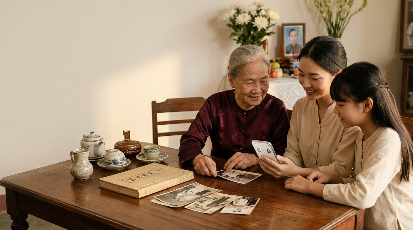 Gửi lời tiễn biệt bằng lòng thành kính, gìn giữ ký ức người đã khuất và tiếp nối gia phong cùng App ORA - Cội Nguồn ORA