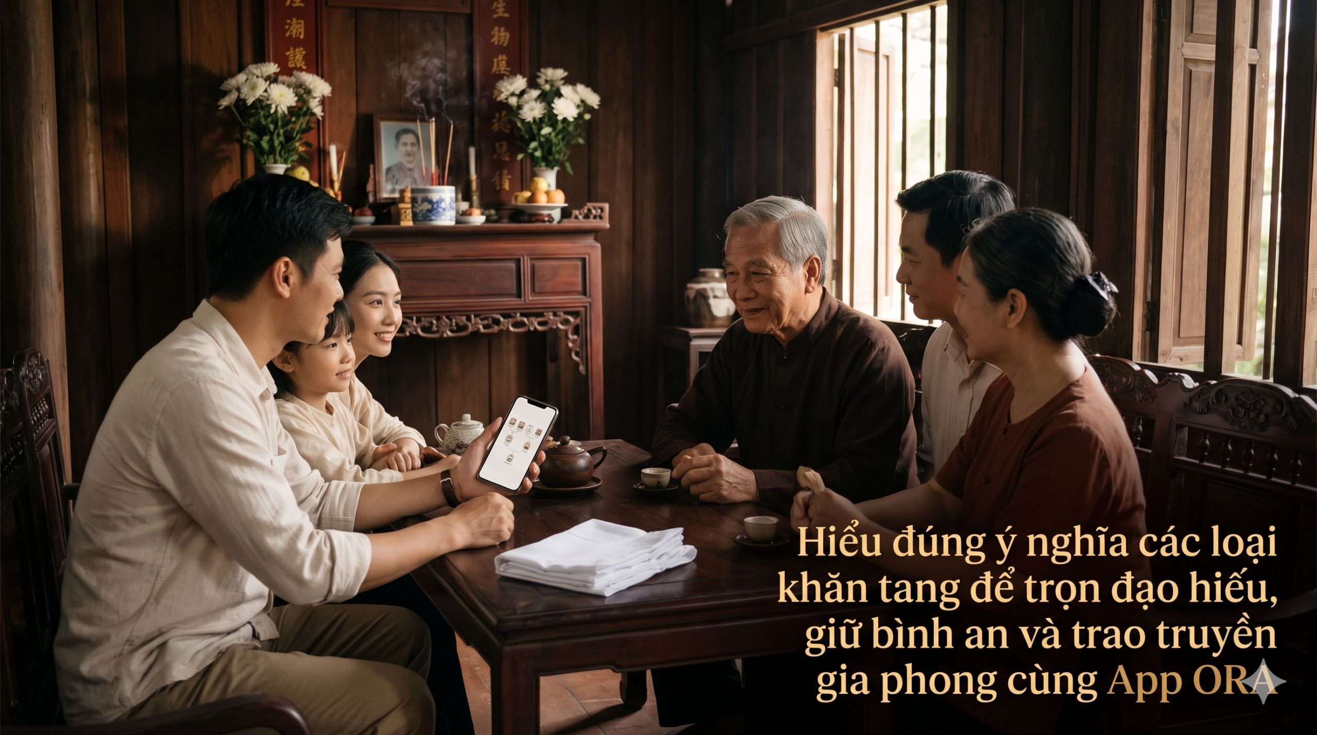 Gia đình Việt gìn giữ đạo hiếu, bình an và gia phong qua các thế hệ với ứng dụng gia phả số ORA - Cội Nguồn