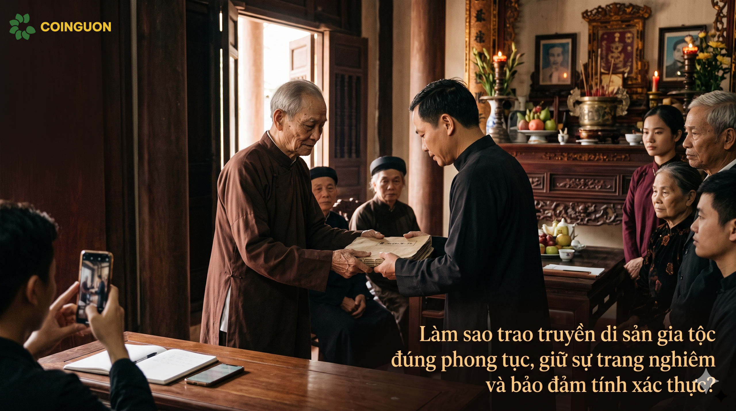 Làm sao trao truyền di sản gia tộc đúng phong tục, giữ sự trang nghiêm và bảo đảm tính xác thực? - Cội Nguồn ORA