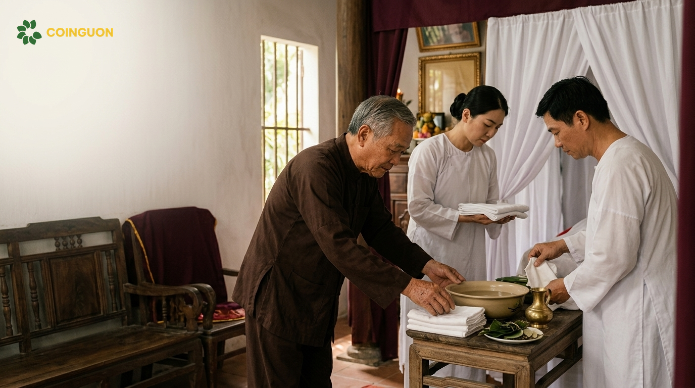 Lễ mộc dục cho người chết là gì? Nghi thức tắm rửa trước khi khâm liệm, nhập quan - Cội Nguồn ORA
