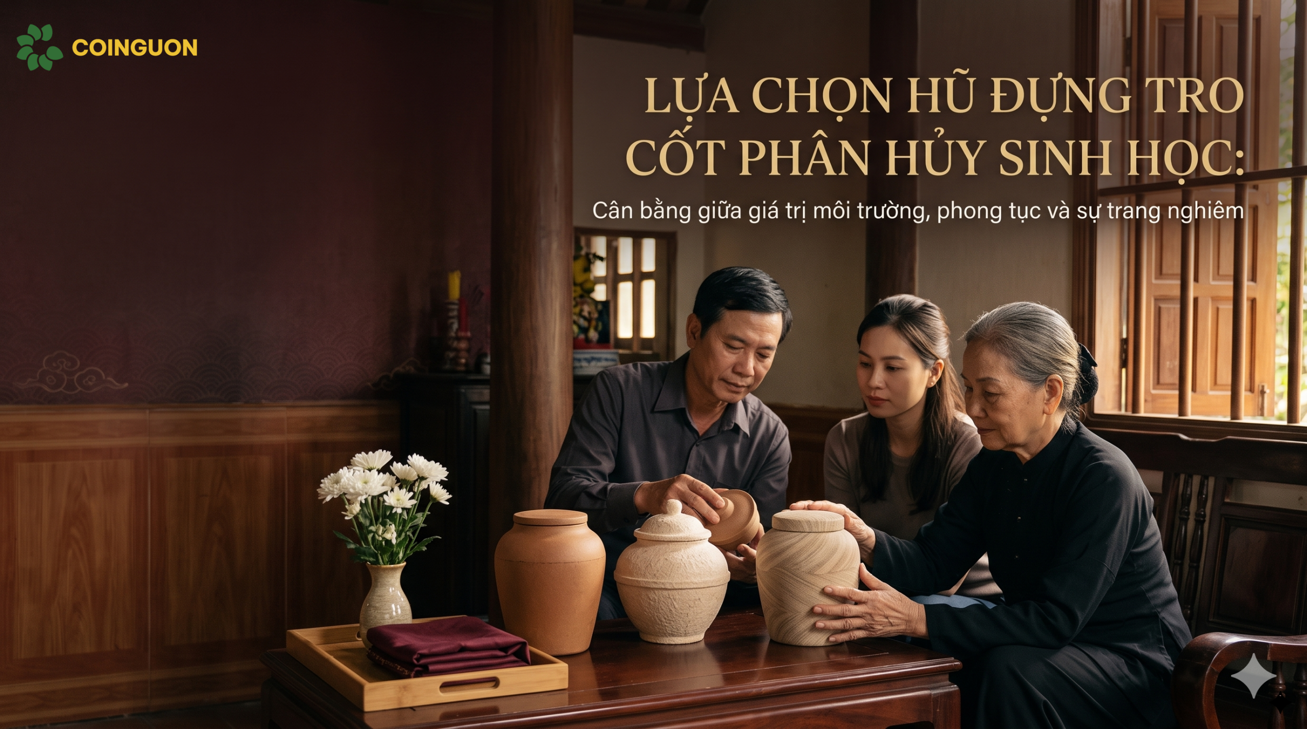 Gia đình Việt cân nhắc lựa chọn các mẫu hũ tro cốt phân hủy sinh học trang nghiêm, phù hợp môi trường và phong tục - Cội Nguồn ORA