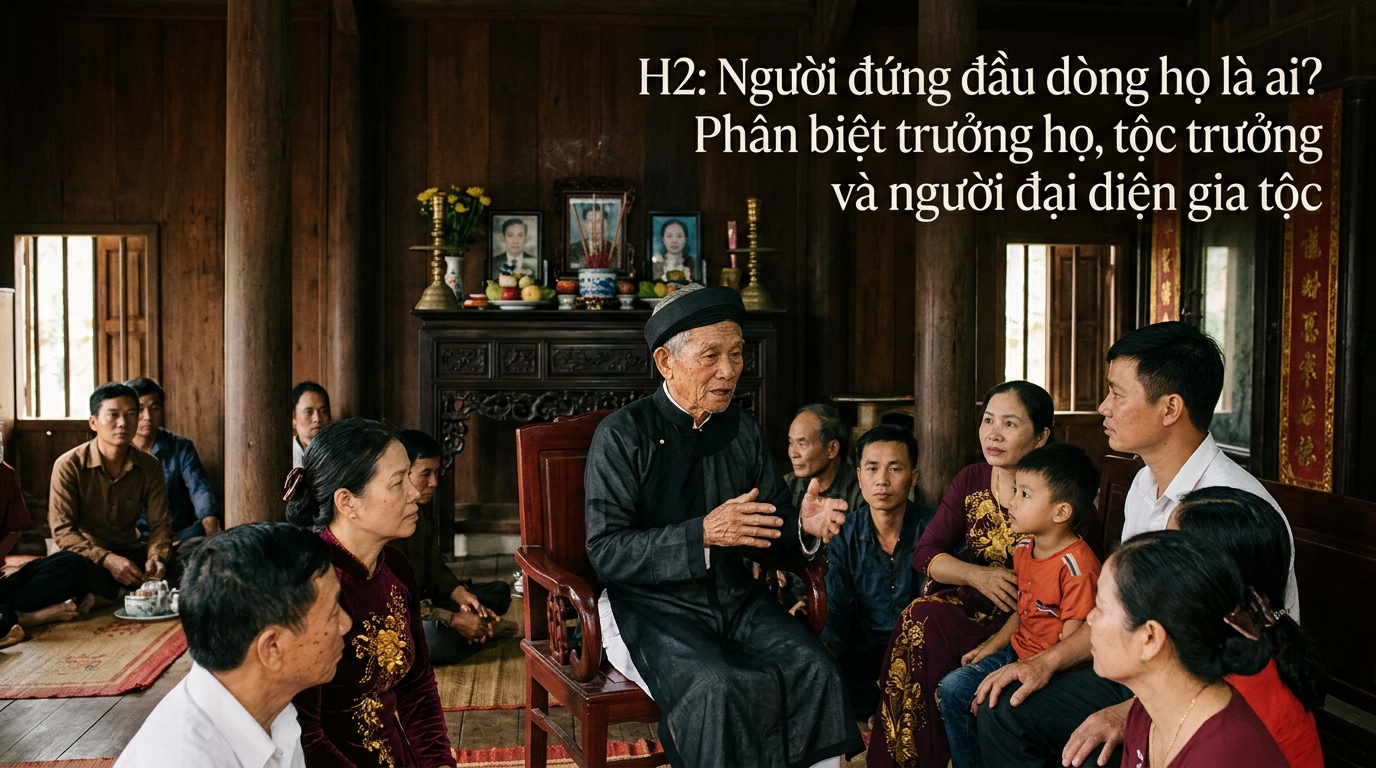 Người cao niên được gia đình kính trọng trong buổi họp mặt tại nhà thờ tổ truyền thống Việt Nam - Cội Nguồn ORA