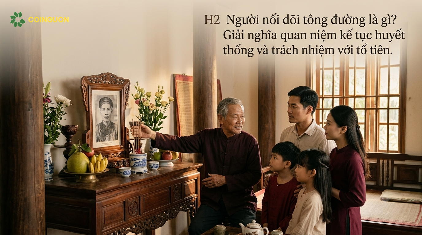 Ba thế hệ gia đình Việt tưởng nhớ tổ tiên bên bàn thờ gia tiên, thể hiện ý nghĩa nối dõi tông đường và trách nhiệm gìn giữ cội nguồn - Cội Nguồn ORA