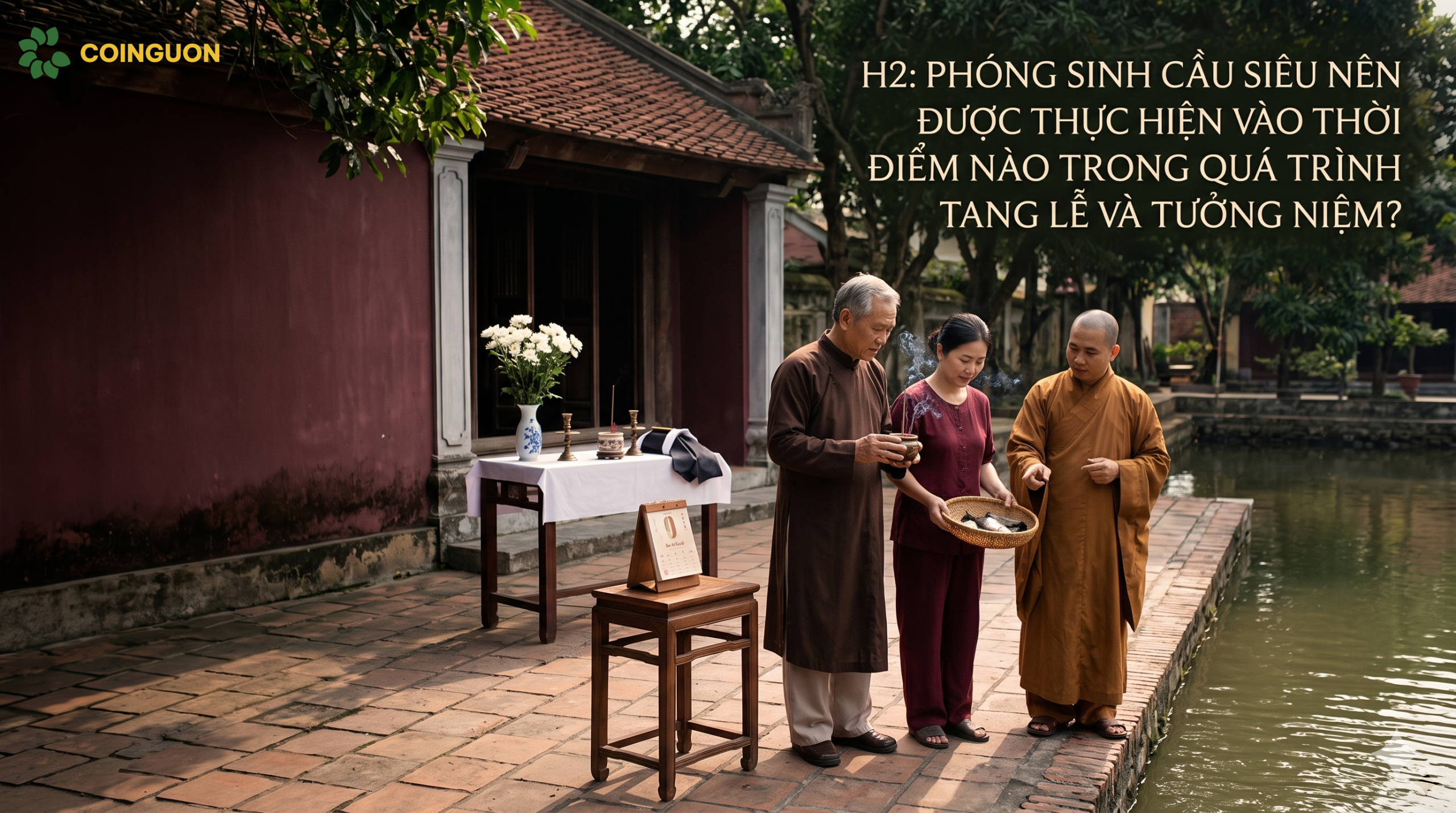 Phóng sinh cầu siêu nên được thực hiện vào thời điểm nào trong quá trình tang lễ và tưởng niệm? - Cội Nguồn ORA