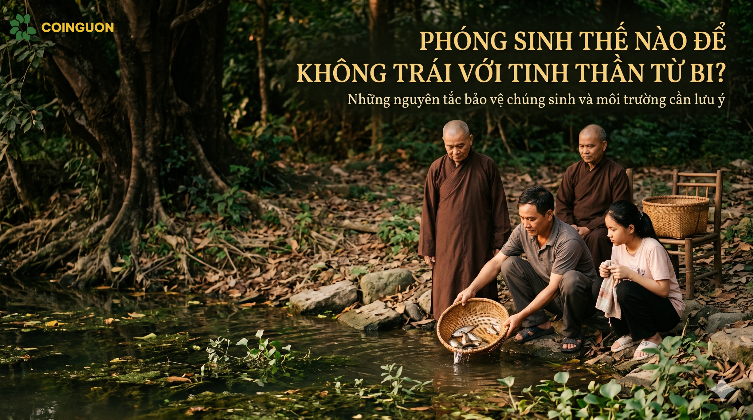 Phóng sinh thế nào để không trái với tinh thần từ bi? Những nguyên tắc bảo vệ chúng sinh và môi trường cần lưu ý - Cội Nguồn ORA