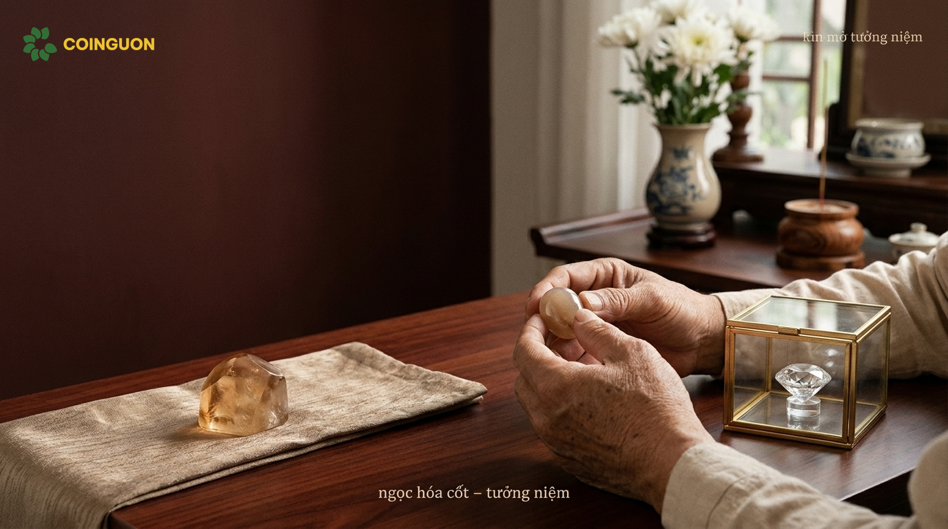 Phân biệt ngọc hóa cốt, ngọc tưởng niệm và kim cương tưởng niệm qua các mẫu tinh thể lưu niệm chân thực trong không gian tưởng niệm Việt Nam - Cội Nguồn ORA
