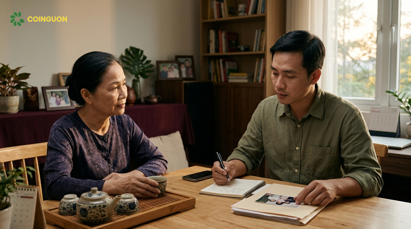 Người trẻ Việt Nam trao đổi với người thân về kế hoạch cá nhân và trách nhiệm gia đình, thể hiện quyền tự quyết đi cùng sự cân nhắc và trách nhiệm - Cội Nguồn ORA