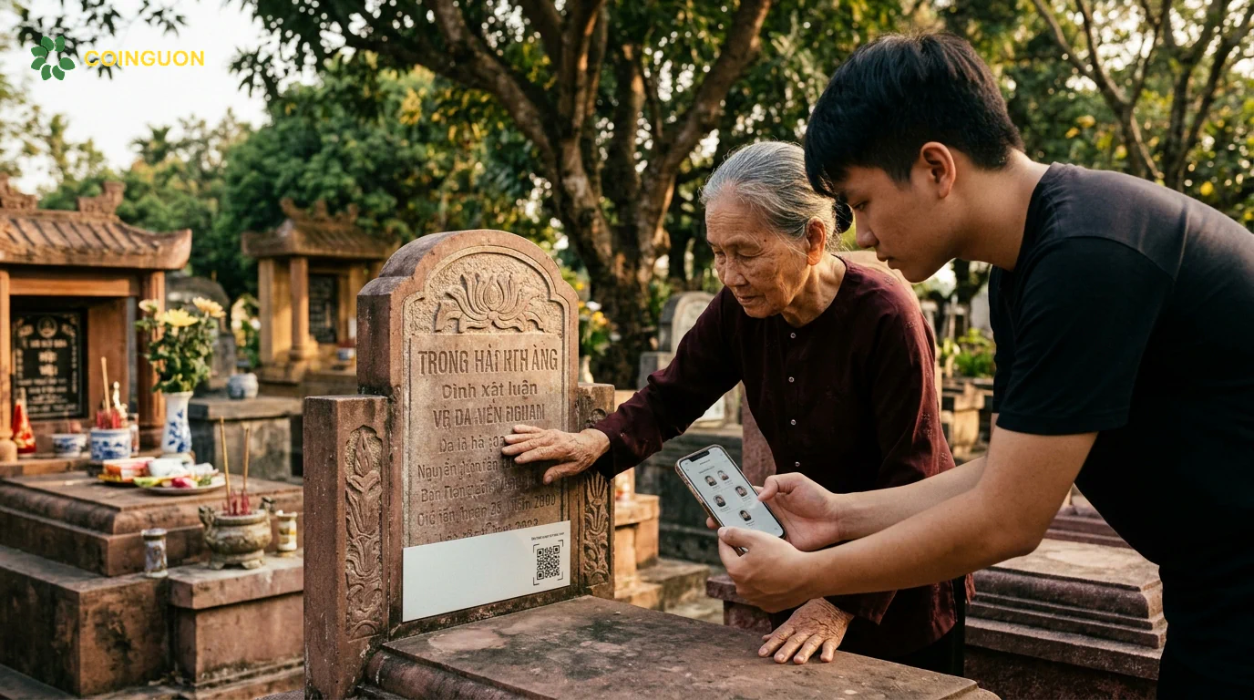 Số hóa bia mộ người mất là gì? Khi thông tin trên mộ phần trở thành cánh cửa kết nối với ký ức và lịch sử gia đình - Cội Nguồn ORA