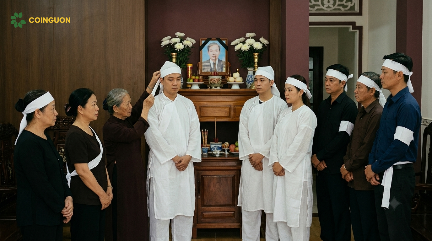 Phân biệt áo tang, khăn tang và phụ kiện của con cháu với các thân quyến theo vai vế trong đám tang người Hoa tại Việt Nam - Cội Nguồn ORA