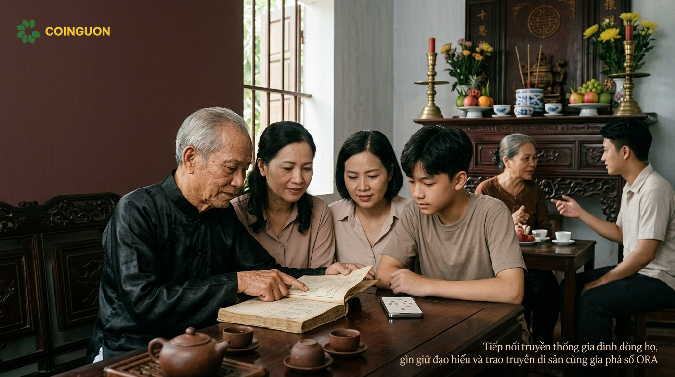 Tiếp nối truyền thống gia đình dòng họ, gìn giữ đạo hiếu và trao truyền di sản cùng gia phả số ORA - Cội Nguồn ORA