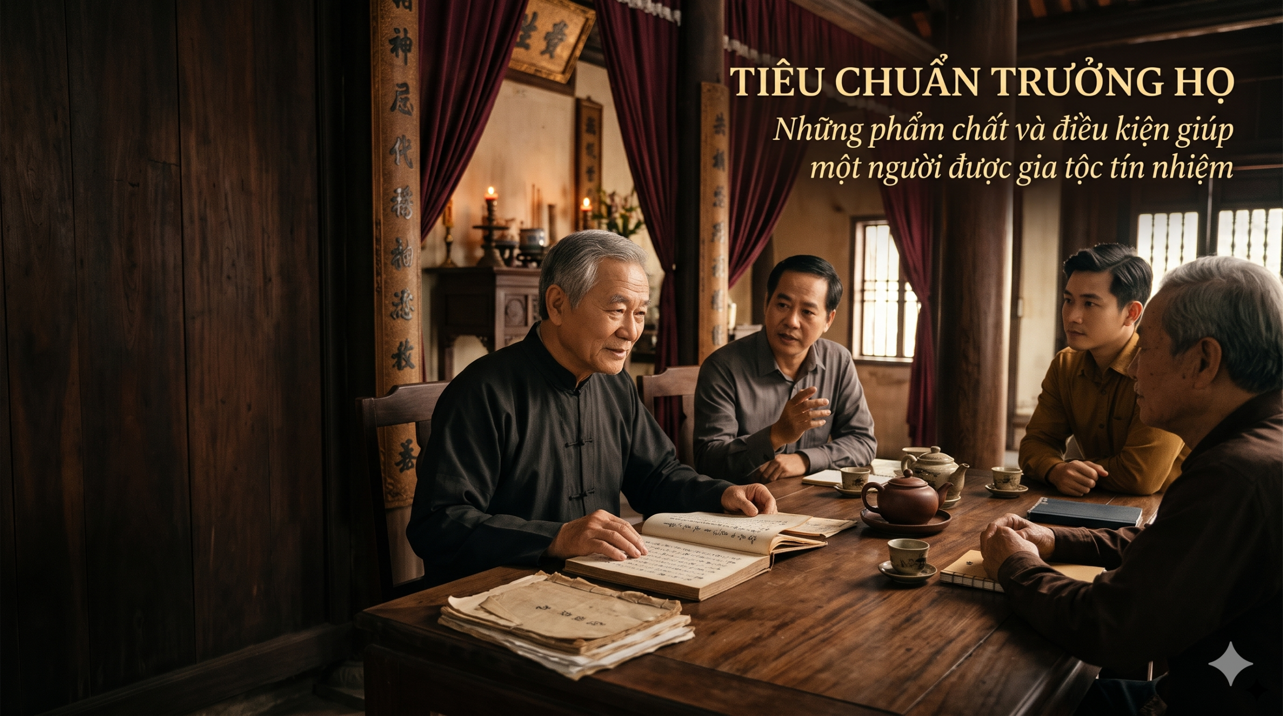 Người cao niên điềm đạm, công tâm và được các thế hệ trong dòng họ tin tưởng - Cội Nguồn ORA