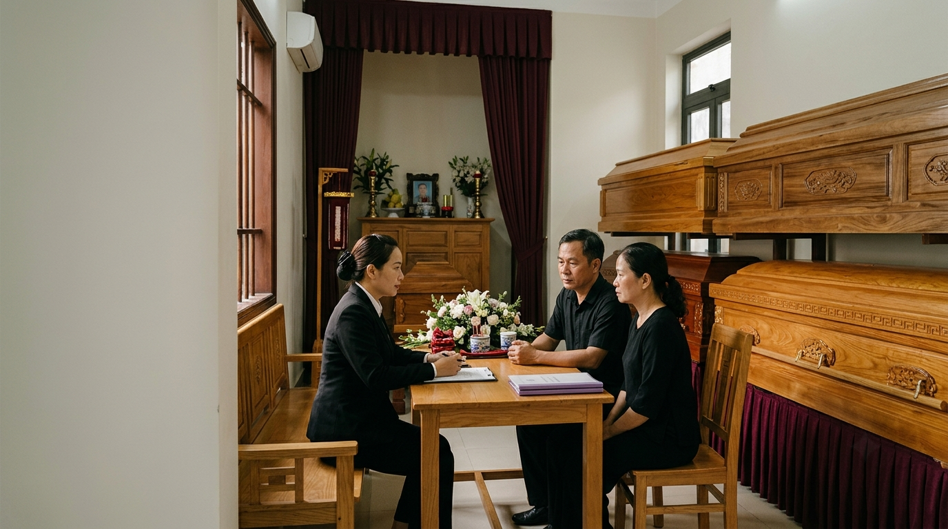 Trại hòm phục vụ tang lễ và sự khác biệt giữa cơ sở bán quan tài với đơn vị dịch vụ tang lễ - Cội Nguồn ORA