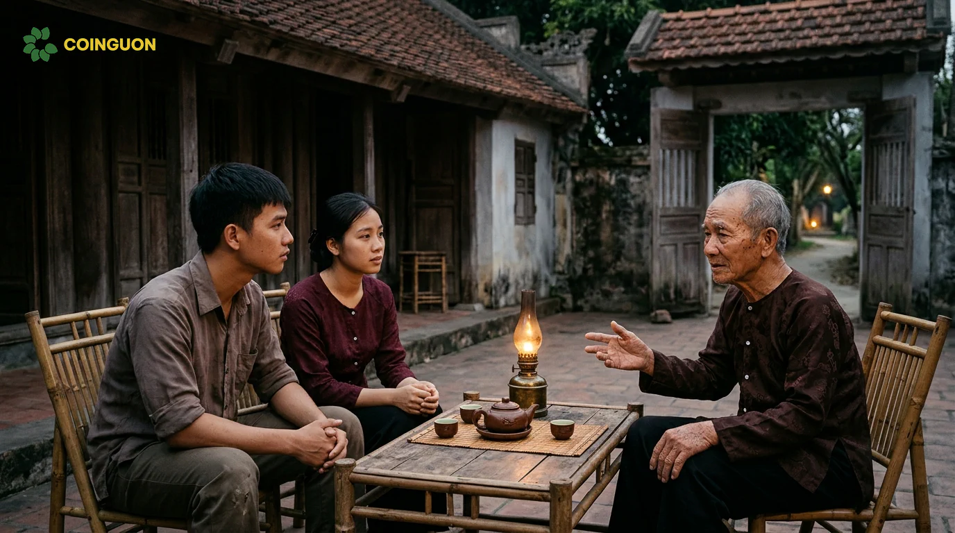 Ông bà kể chuyện dân gian về ma trơi và thế giới người đã khuất cho con cháu trong ngôi nhà truyền thống Việt Nam - Cội Nguồn ORA