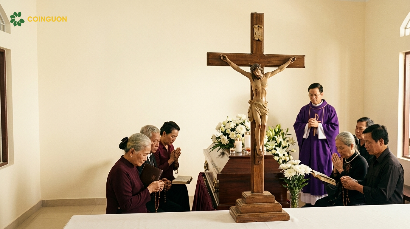 Tượng Chúa chịu nạn trong nghi thức cầu nguyện và tang lễ Công giáo Việt Nam - Cội Nguồn ORA